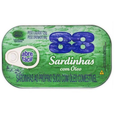 Sardinha 88 Oleo 125gr