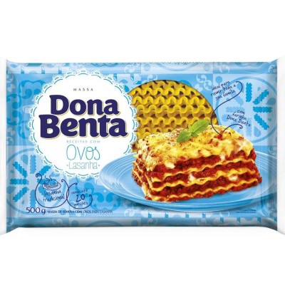 Macarrao Dona Benta Lasanha com Ovos 500Gr