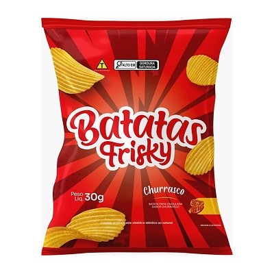 Batata Ondulada Frisky Churrasco 30GR