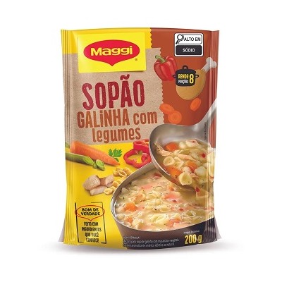 Sopao Maggi Galinha com Legumes Sache 200gr