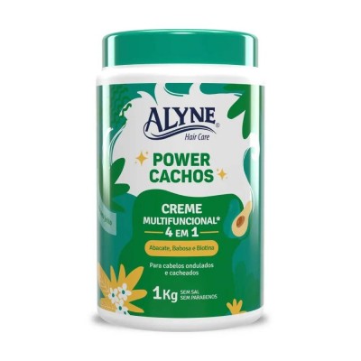 Creme Tratamento Alyne 4 em 1 Power Cachos 1kg