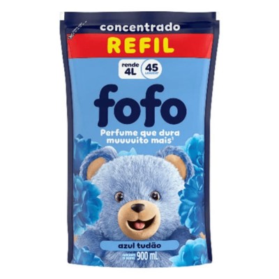 Amaciante Fofo Concentrado Azul Tudao Sache 900gr