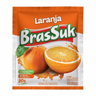 Refresco Em Pó Brassuk Laranja 20gr