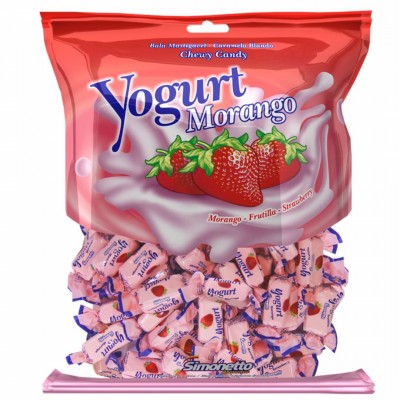 Bala De Yogurte De Morango 200g