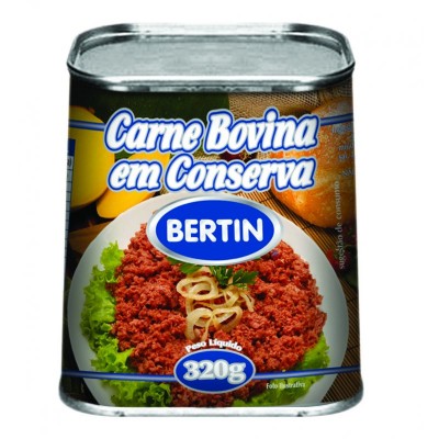 Carne Bovina Em Conserva Bertin Lata 320g