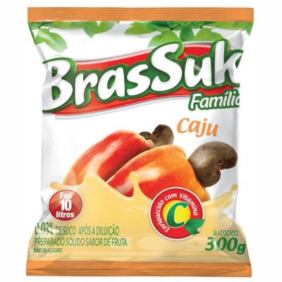 Refresco Em Pó Brassuk Caju 300gr