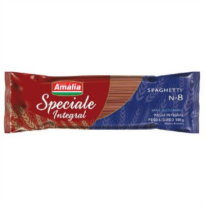 Macarrão Santa Amália Espaguete Integral Nº8 500gr