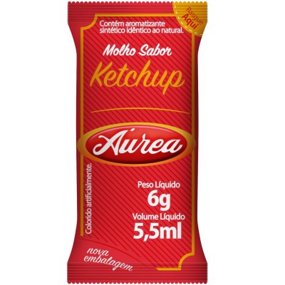 Ketchup Tradicional Aurea Sachê 6gr