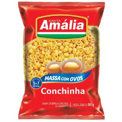 Macarrão Santa Amália Conchinha C/Ovos 500g