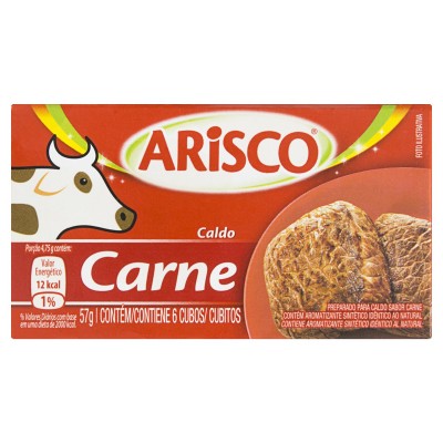 Caldo Tablete Carne Arisco Caixa 57g 6 Unidades