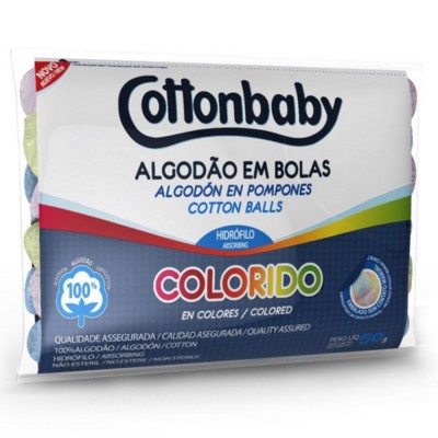 Algodao Bola Colorido Cottonbaby 50g