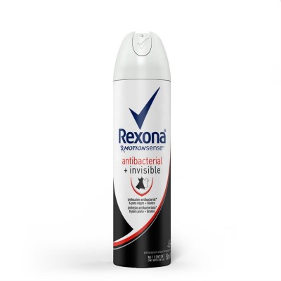 Desodorante Aerosol Antibacterial E Invisible 72h Rexona 150ml