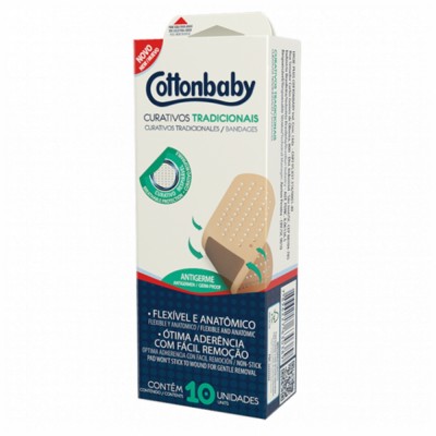 Curativo Tradicional Cottonbaby 10un