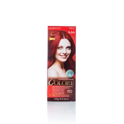 Coloração Creme Colore 6.66 Vermelho Intenso 125gr