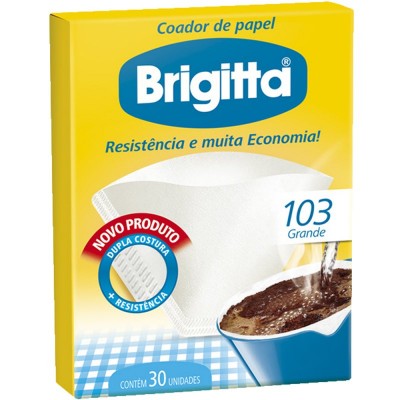 Filtro Papel Para Cafe Brigitta Grande 103(Coador)