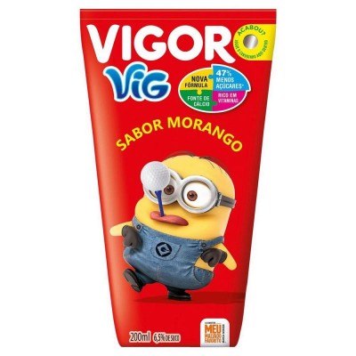 Suco Vigor Minions Morango 200ml