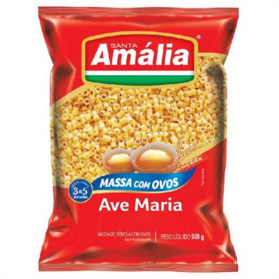 Macarrão Santa Amália Ave Maria C/Ovos 500g