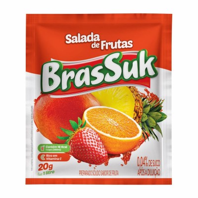 Refresco Em Pó Brassuk Salada De Frutas 20gr