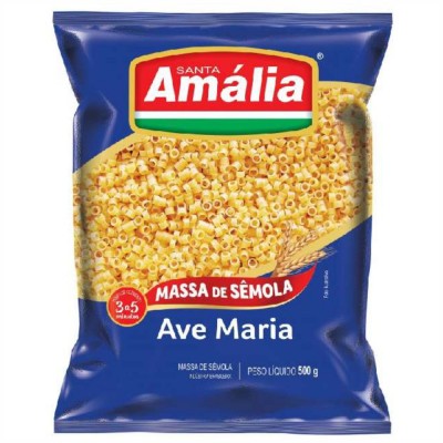 Macarrão Santa Amália Ave Maria Sêmola 500g