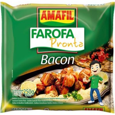 Farofa Pronta Sabor Bacon Amafil 250g