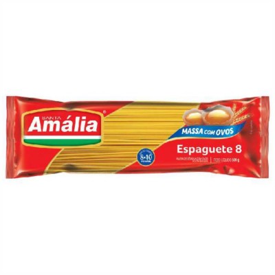 Macarrão Santa Amália Espaguete C/Ovos Nº8 500g