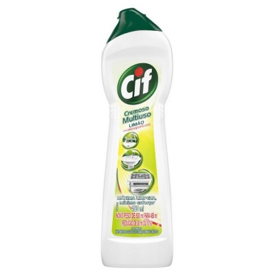 Saponáceo Cremoso Multiuso Limão Cif Poder Natural Squeeze 450ml