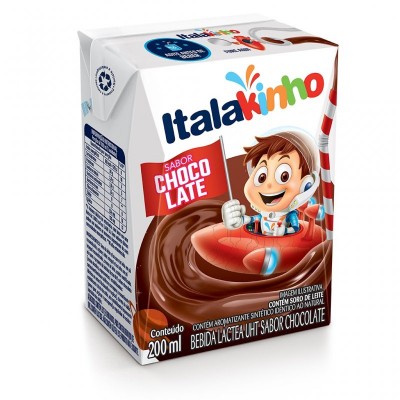 Bebida Láctea Sabor Chocolate Italakinho Tp 200ml