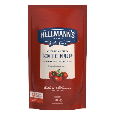 Ketchup Uso Profissional Hellmanns Sachê 1,01kg