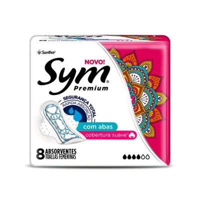 Absorvente Sym Premium Suave com Abas 8UN