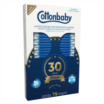 Hastes Flexivel Cartucho Cottonbaby 75un