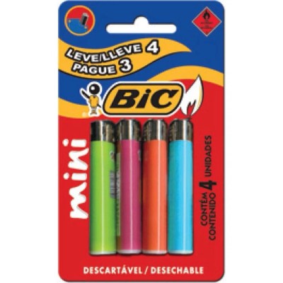 Isqueiro Bic J5 Mini Leve4 Pague 3