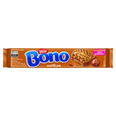 Biscoito Recheado Bono Doce de Leite 90g