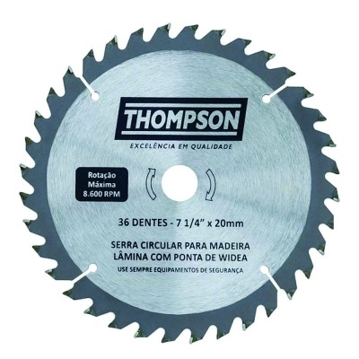 Disco Serra Thompson Circular 7 1/4" 36d