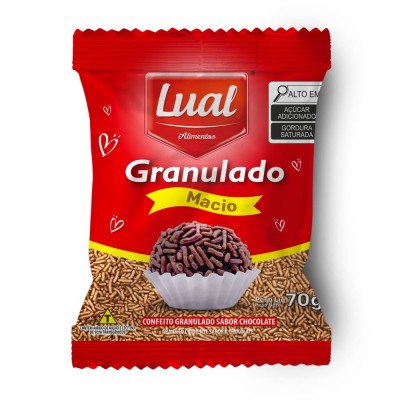 Granulado Lual Chocolate Macio 70g