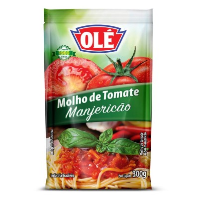 Molho de Tomate Ole Manjericão Sachê 300g