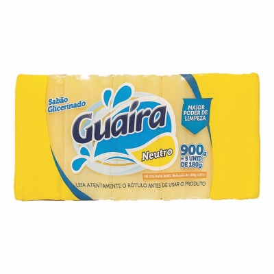 Sabão Barra Guaira Super Neutro 5x180g