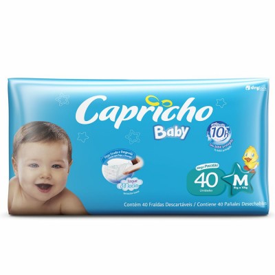 Fralda Capricho Baby Mega Pacotão m