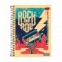 Caderno Rock Mma Cd 10mt com Adesivo 140 Folhas