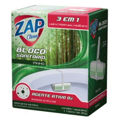 Bloco Sanitário Zap Clean Pinho 30g