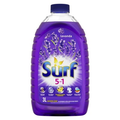 Sabão Líquido 5 Em 1 Lavanda Surf Frasco 3l