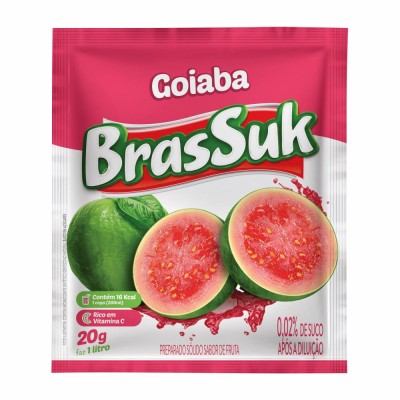 Refresco Em Pó Brassuk Goiaba 20gr