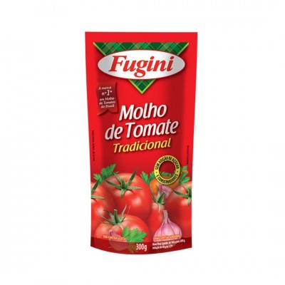 Molho de Tomate Fugini Tradicional Sachê 300g