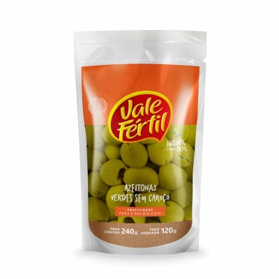 Azeitona Verde Vale Fértil sem Caroço 120g