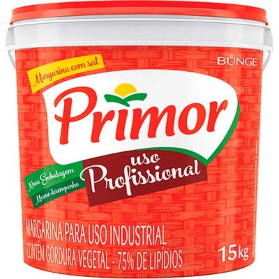 Margarina Primor 75% Lipídeos 15kg