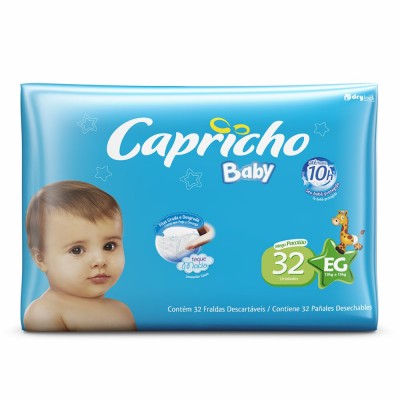 Fralda Capricho Baby Mega Pacotão EG