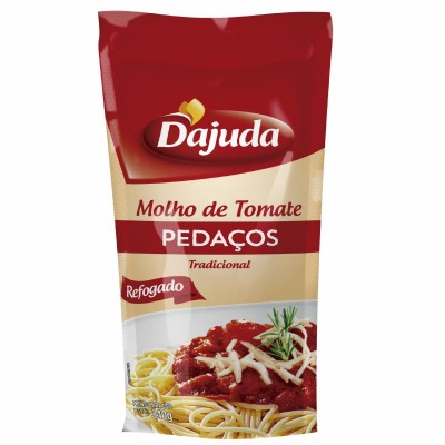 Molho De Tomate Tradicional Pedaços D ajuda Sachê 340gr