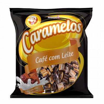 Bala Simonetto Caramelos Cafe com Leite 500g