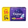 Absorvente Cobertura Suave Diana Com Abas Leve 16 Pague 14