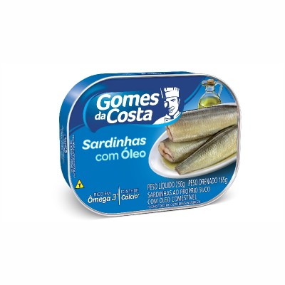 Sardinha Gomes Da Costa Oleo Comestível 250g