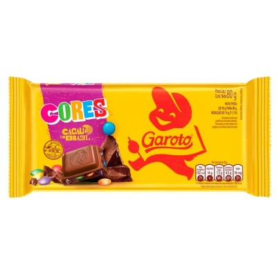 Chocolate Garoto Tablete Colors 80g